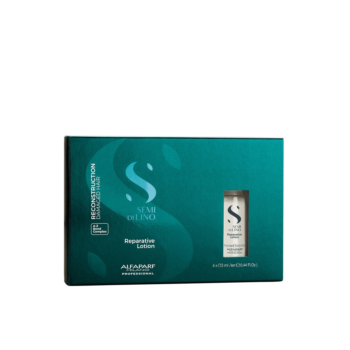 Alfaparf Milano Semi di Lino Reconstruction Reparative Lotion – Trattamento ristrutturante della fibra per capelli danneggiati 6 × 13 ml, immagine ufficiale 2