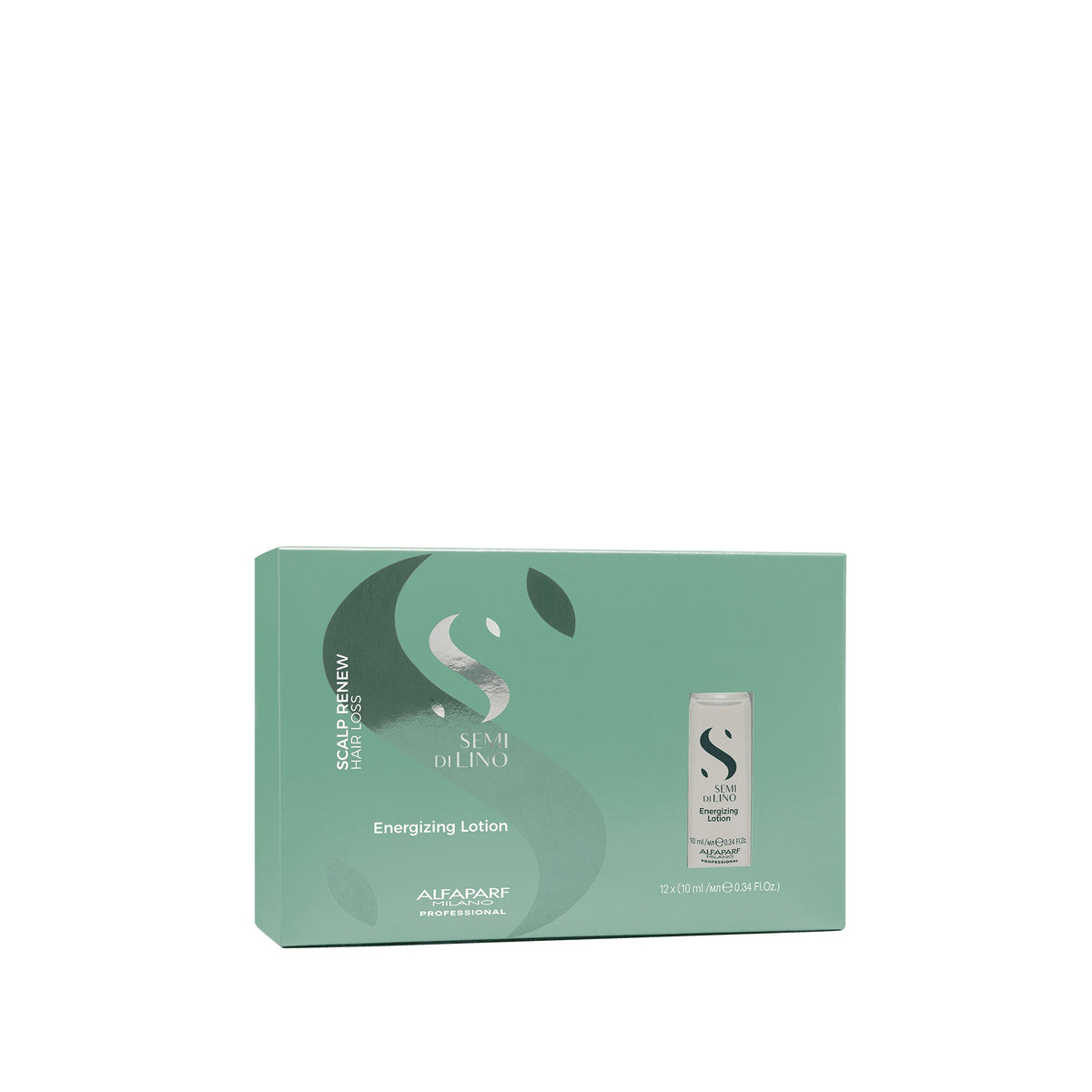 Alfaparf Milano Semi di Lino Scalp Energizing Lotion – Fiale Energizzanti per Capelli con Tendenza alla Caduta 12 × 10 ml, immagine ufficiale 2
