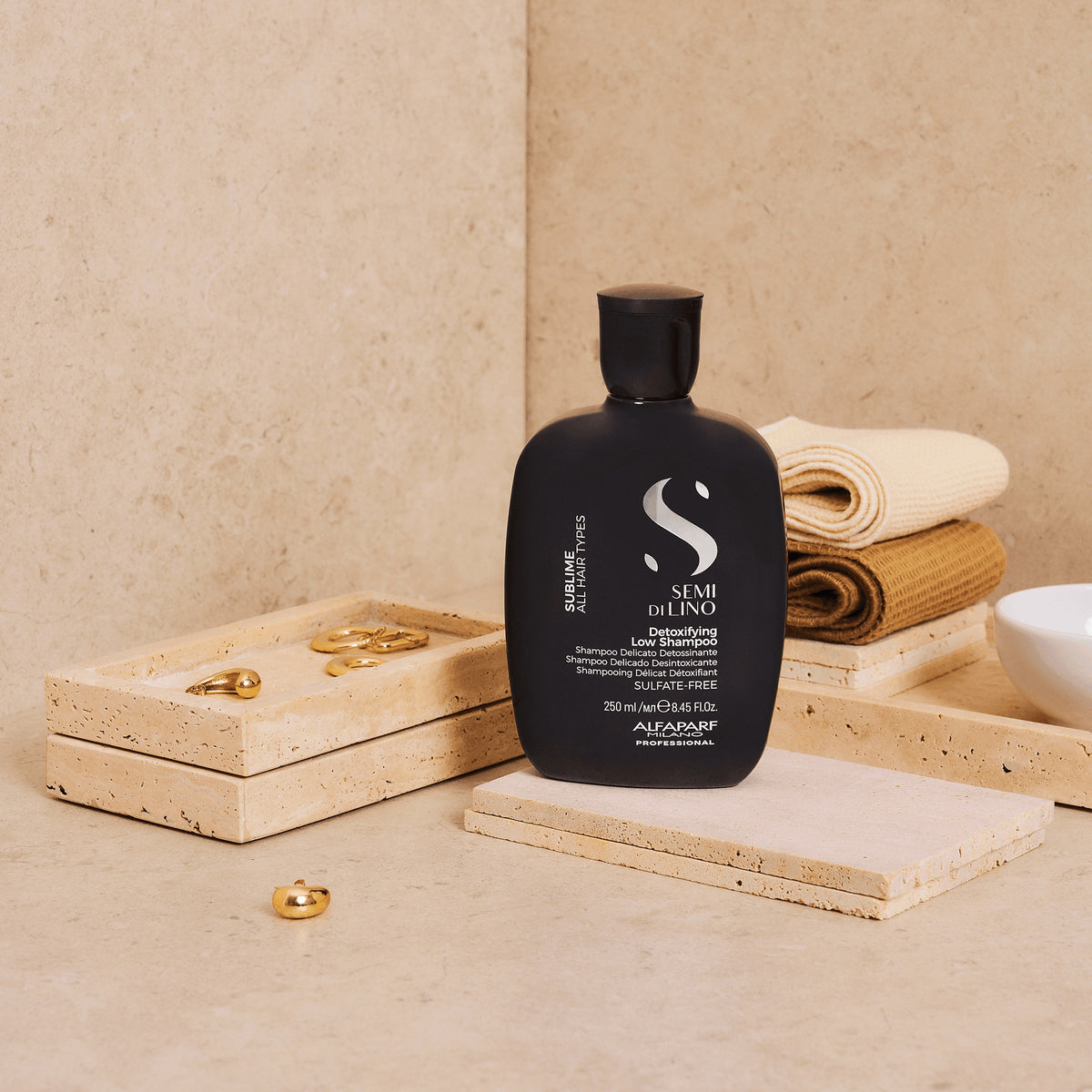 Alfaparf Milano Semi di Lino Sublime Detoxifying Low Shampoo – Shampoo delicato detossinante per tutti i tipi di capelli 250 ml, immagine ufficiale 2