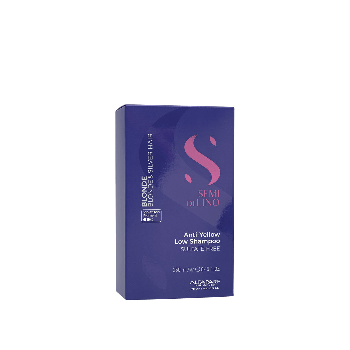 Alfaparf Milano Semi di Lino Blonde Anti-Yellow Low Shampoo – Shampoo Antigiallo per Capelli Biondi 250 ml, immagine ufficiale 2
