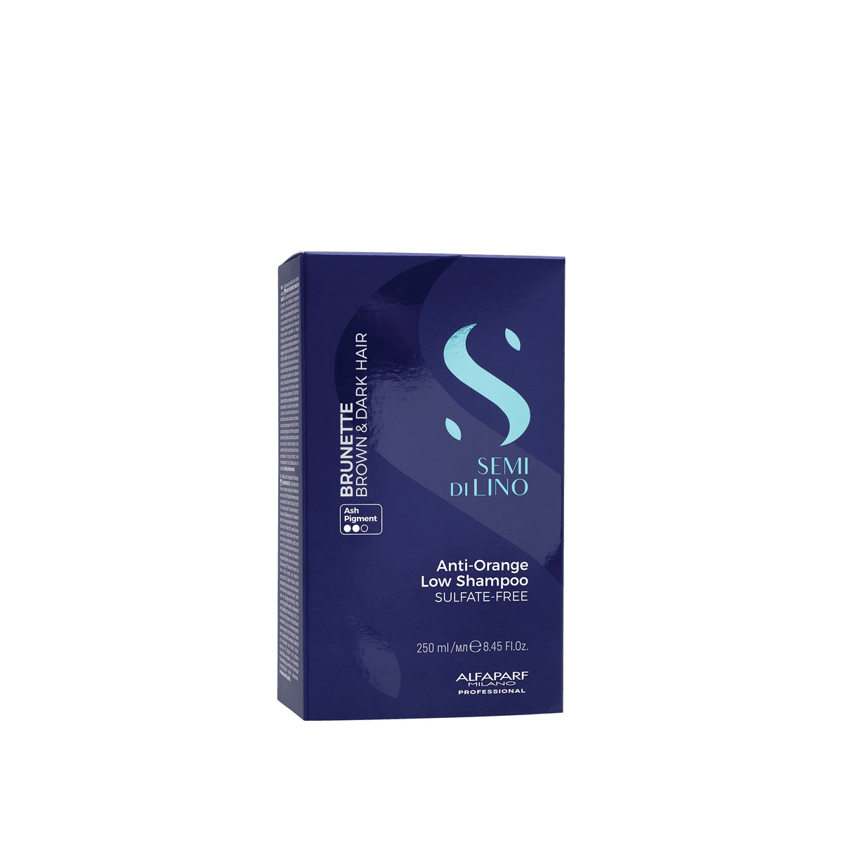 Alfaparf Milano Semi di Lino Brunette Anti-Orange Low Shampoo – Shampoo Antiarancio per Capelli Castani 250 ml, immagine ufficiale 2