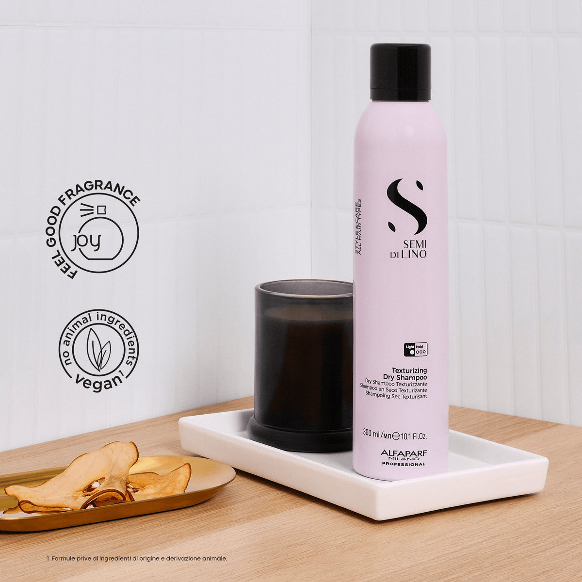 Alfaparf Milano Semi di Lino Style & Care Texturizing Dry Shampoo – Shampoo Secco Volumizzante che Assorbe il Sebo 300 ml, immagine ufficiale 4