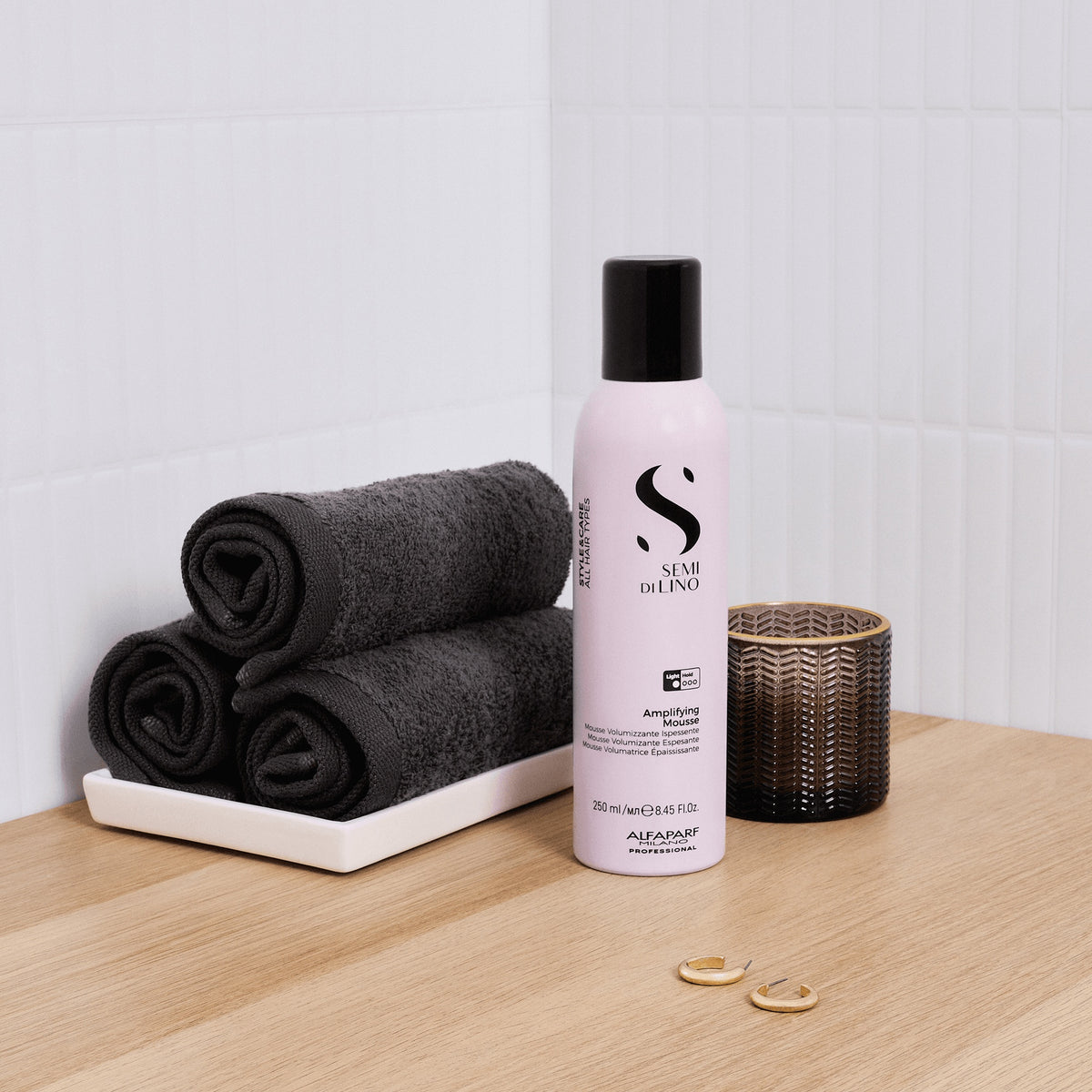 Alfaparf Milano Semi di Lino Style & Care Amplifying Mousse – Mousse Volumizzante e Corporizzante per Capelli Fini 250 ml, immagine ufficiale 2