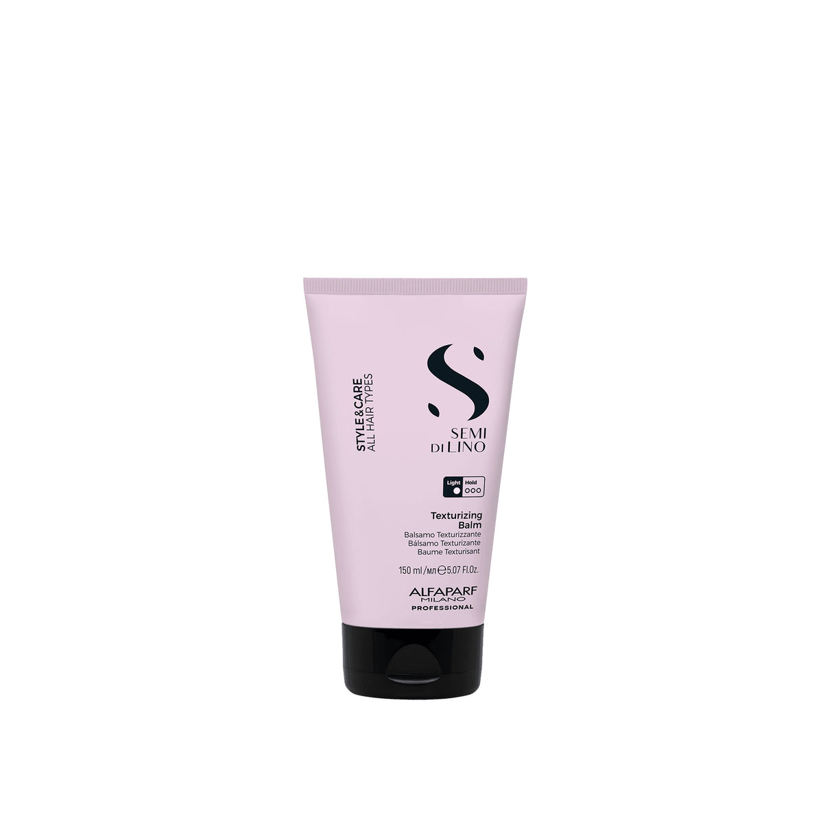 Alfaparf Milano Semi di Lino Style & Care Texturizing Balm – Balsamo Styling Texturizzante per un Look Naturale 150 ml, confezione frontale