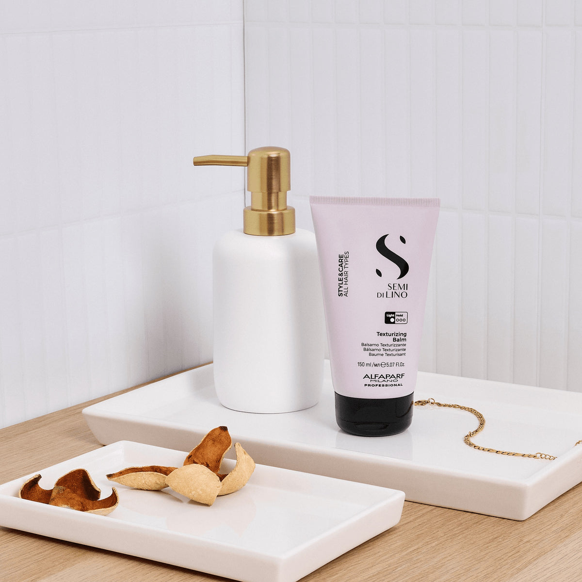Alfaparf Milano Semi di Lino Style & Care Texturizing Balm – Balsamo Styling Texturizzante per un Look Naturale 150 ml, immagine ufficiale 2
