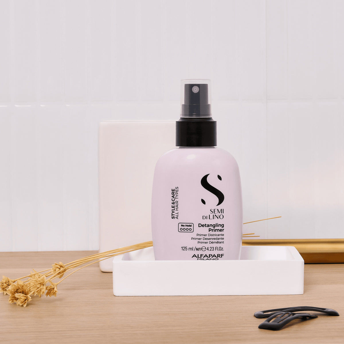 Alfaparf Milano Semi di Lino Style & Care Detangling Primer – Primer Districante Anticrespo e Termoprotettivo 125 ml, immagine ufficiale 2