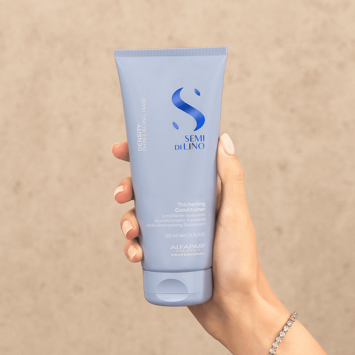 Alfaparf Milano Semi di Lino Density Thickening Conditioner – Balsamo Rimpolpante per Capelli Fini e Assottigliati 200 ml, immagine ufficiale 3