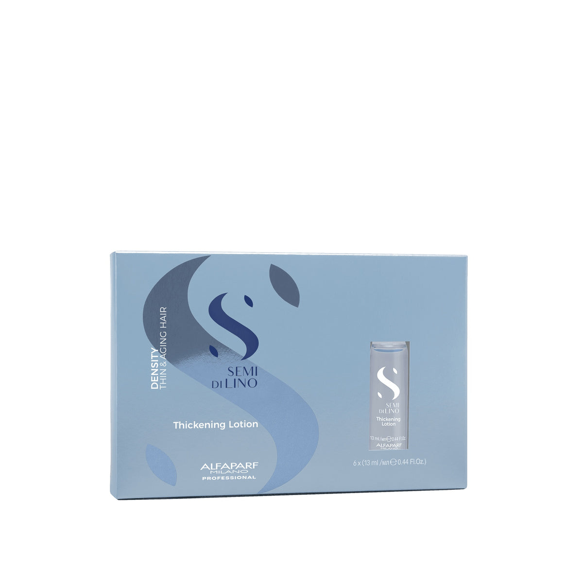 Alfaparf Milano Semi di Lino Density Thickening Lotion – Fiale Rimpolpanti Nutrienti per Capelli Assottigliati 6 × 13 ml, immagine ufficiale 2