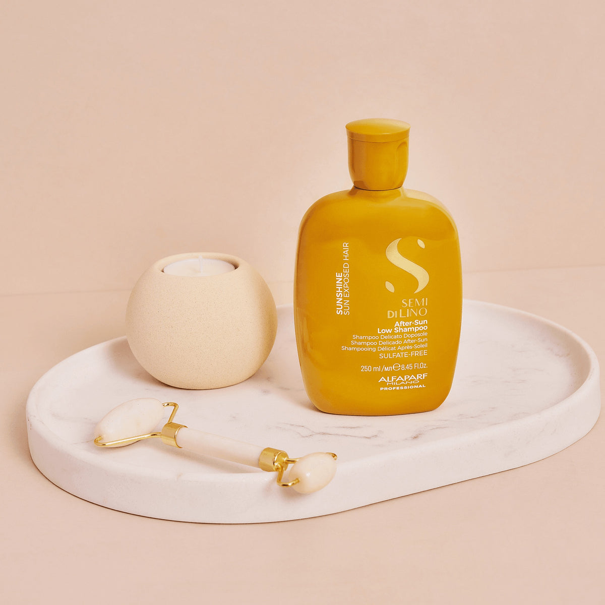 Alfaparf Milano Semi di Lino Sunshine After-Sun Low Shampoo – Shampoo Doposole Delicato contro Cloro e Salsedine 250 ml, immagine ufficiale 2