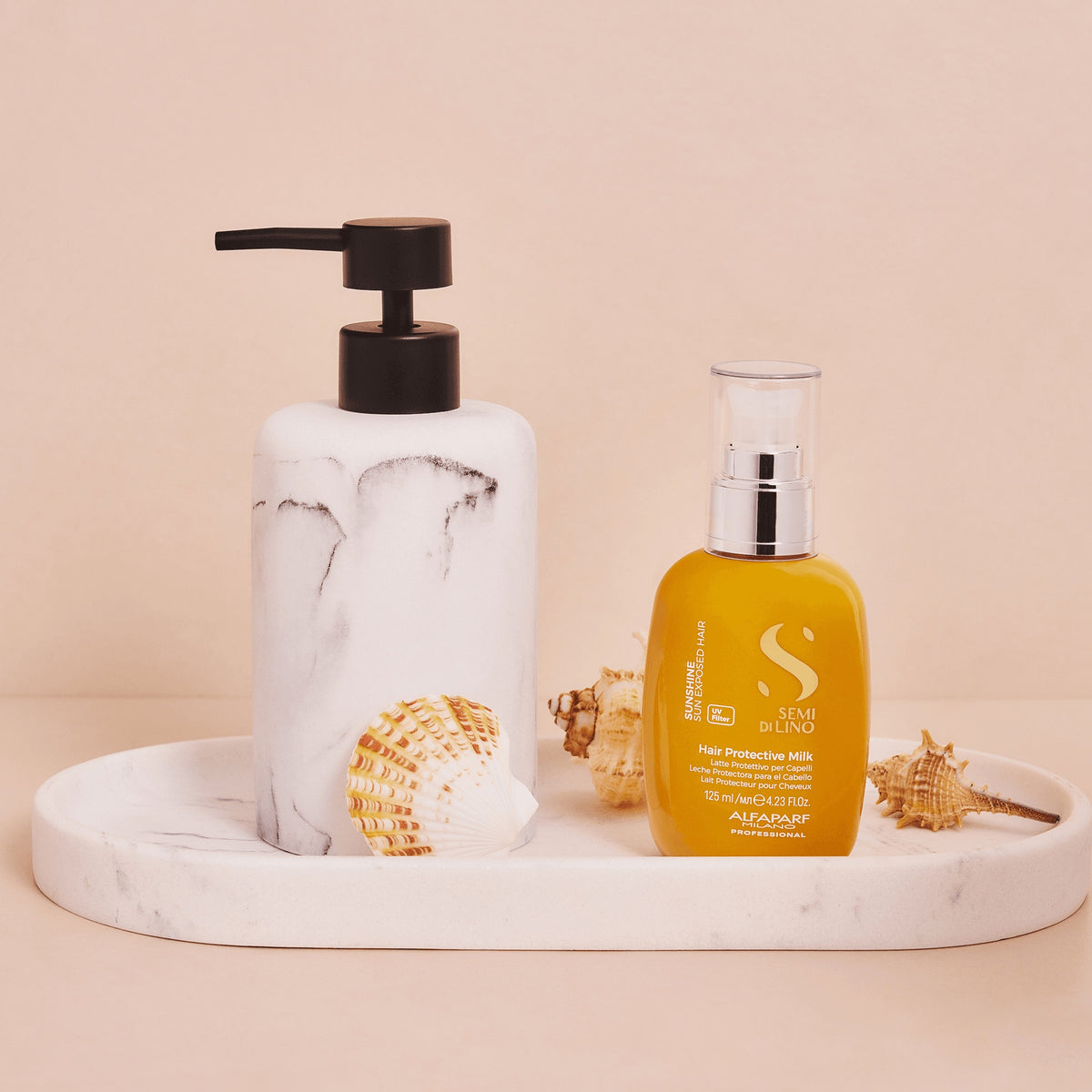Alfaparf Milano Semi di Lino Sunshine Hair Protective Milk – Latte Protettivo Solare Capelli Idratante Anticrespo 125 ml, immagine ufficiale 2