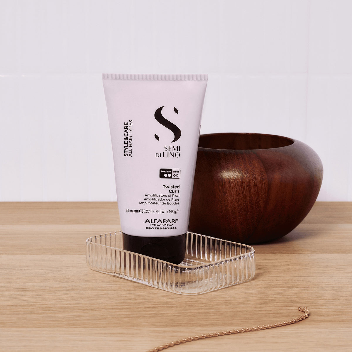Alfaparf Milano Semi di Lino Style & Care Twisted Curls – Crema Definizione Ricci a Tenuta Media Anticrespo 150 ml, immagine ufficiale 2