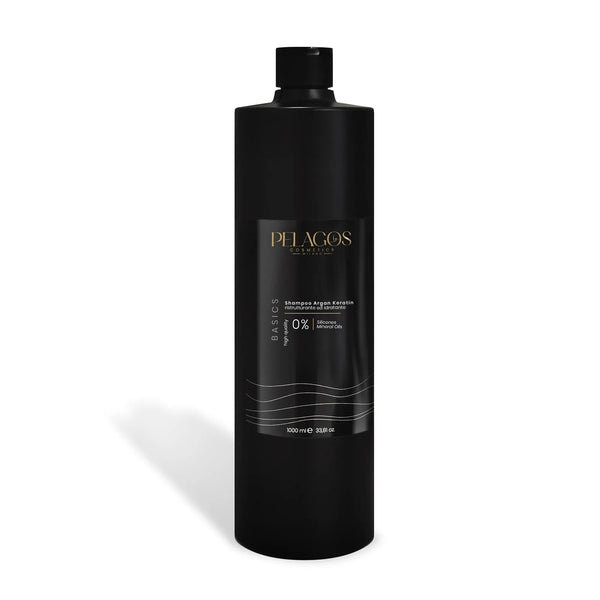BASICS Shampoo Argan Keratin 1000 ml – Pelagos Cosmetics Milano