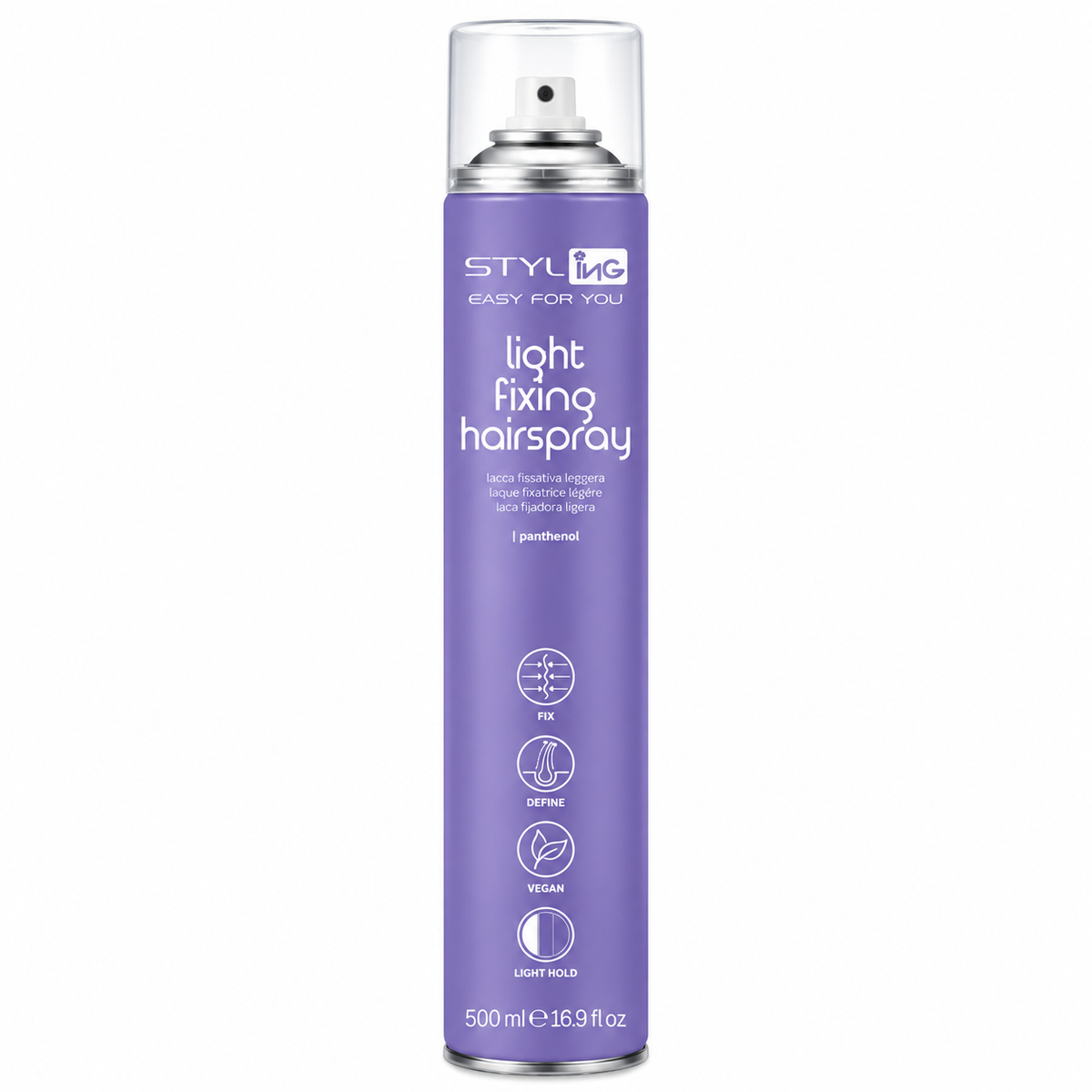 Ing Lacca fissativa media con Pantenolo - Senza siliconi - 500 ml