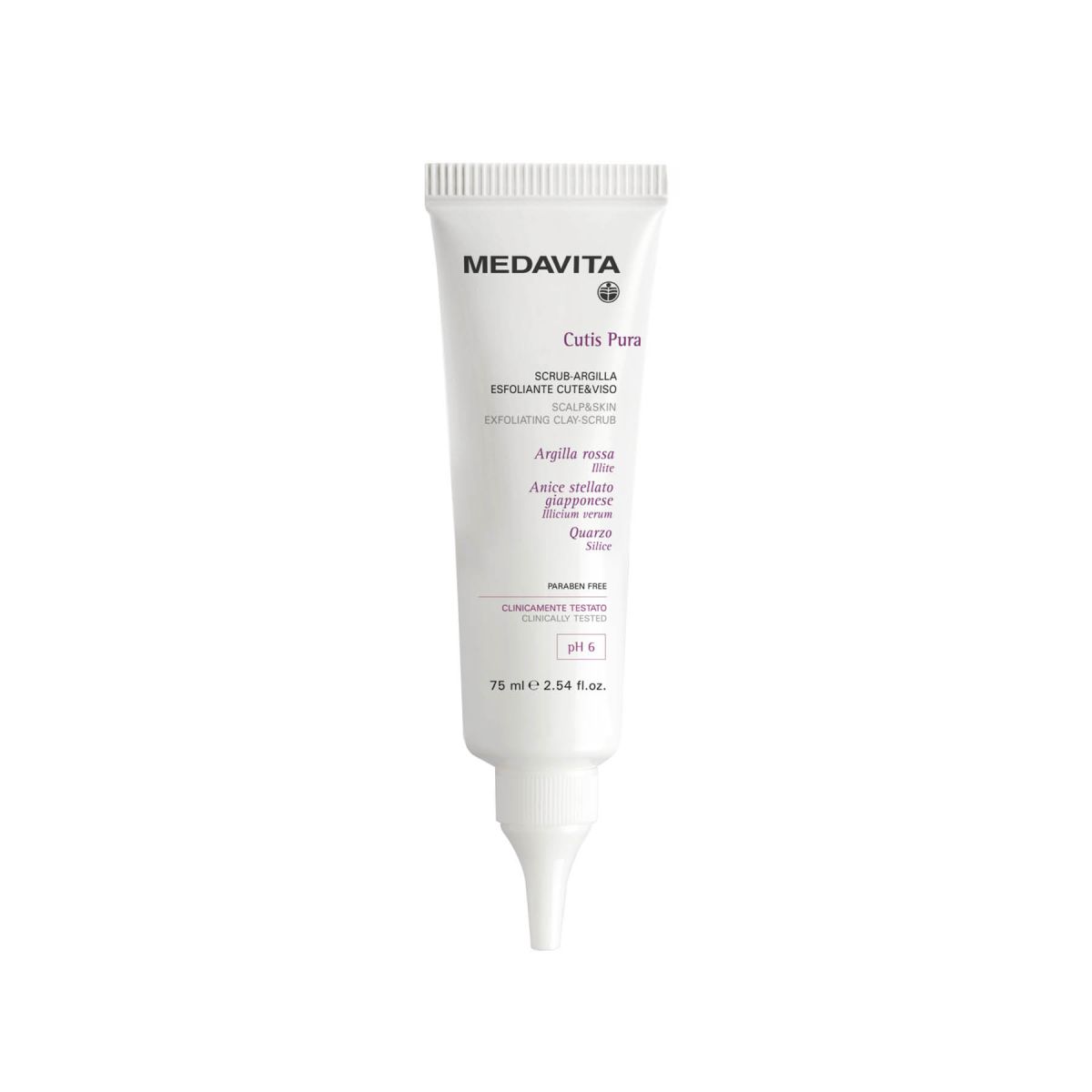 Medavita Scrub-argilla esfoliante cute&viso Cutis Pura 75ml