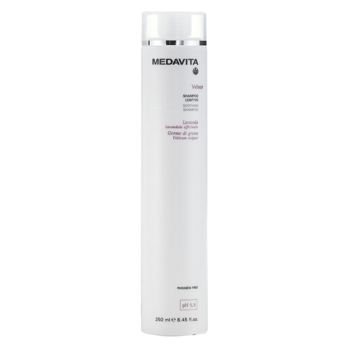 Medavita Shampoo lenitivo per uso frequente Velour 250ml
