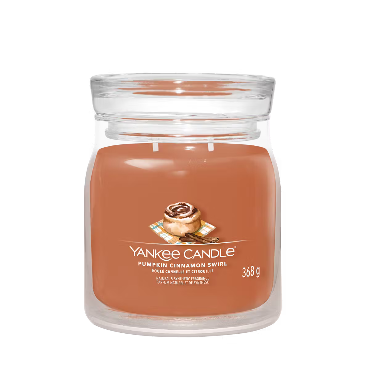 Yankee Candle Candela Media Pumpkin Cinnamon 368 gr