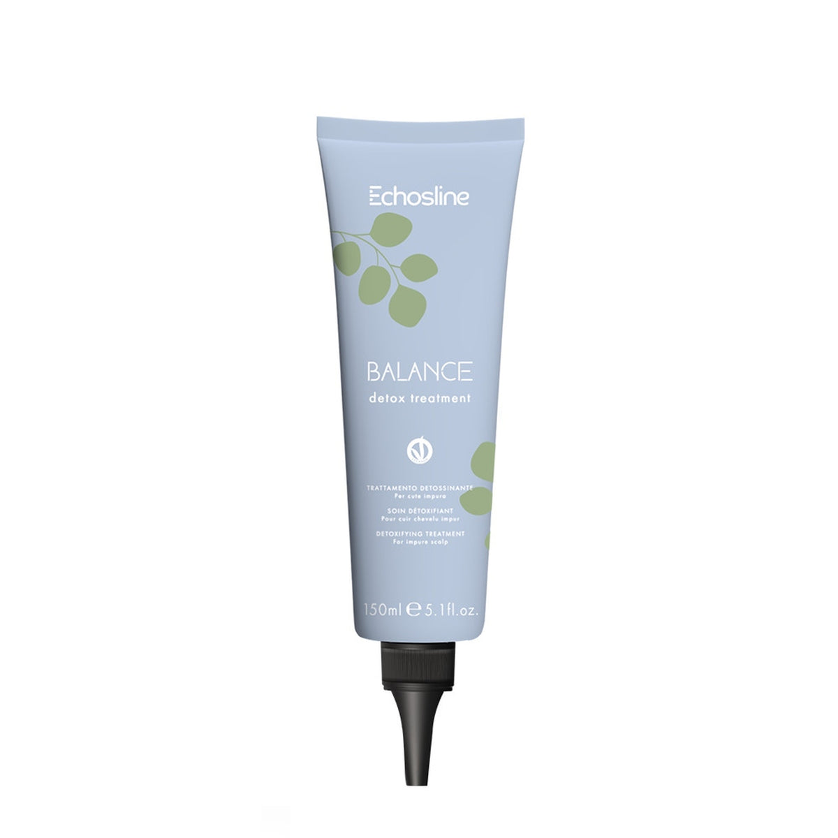 Echosline Balance Detox Treatment – Trattamento Purificante Pre-Shampoo Cute 150 ml – confezione del prodotto su fondo bianco