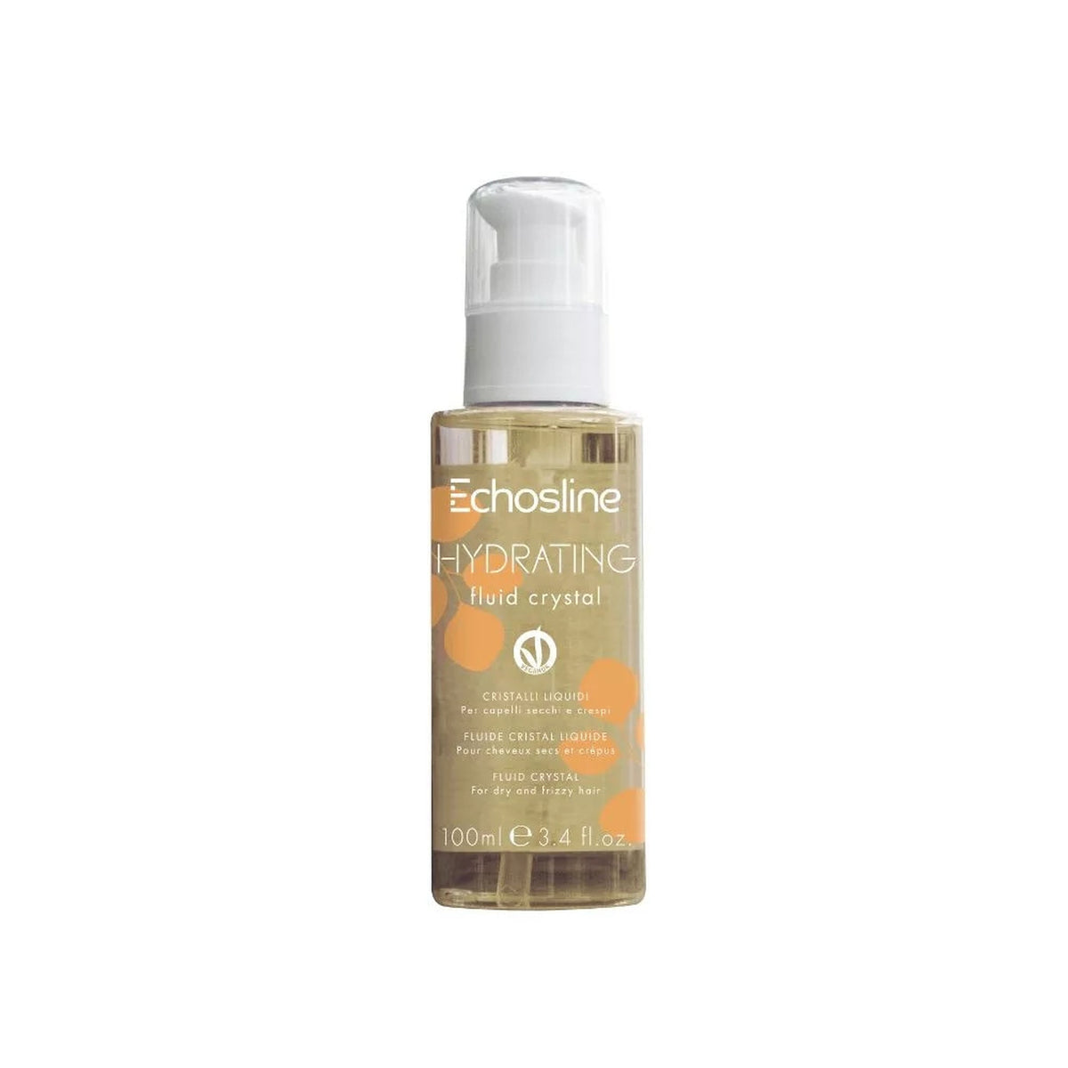 Echosline Hydrating Fluid – Fluido Lucidante per Punte e Capelli Secchi 100 ml – confezione del prodotto su fondo bianco