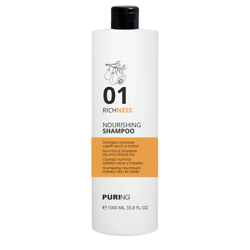 PURING 01 SHAMPOO NUTRIENTE PER CAPELLI SECCHI E TRATTATI - 1000 ML