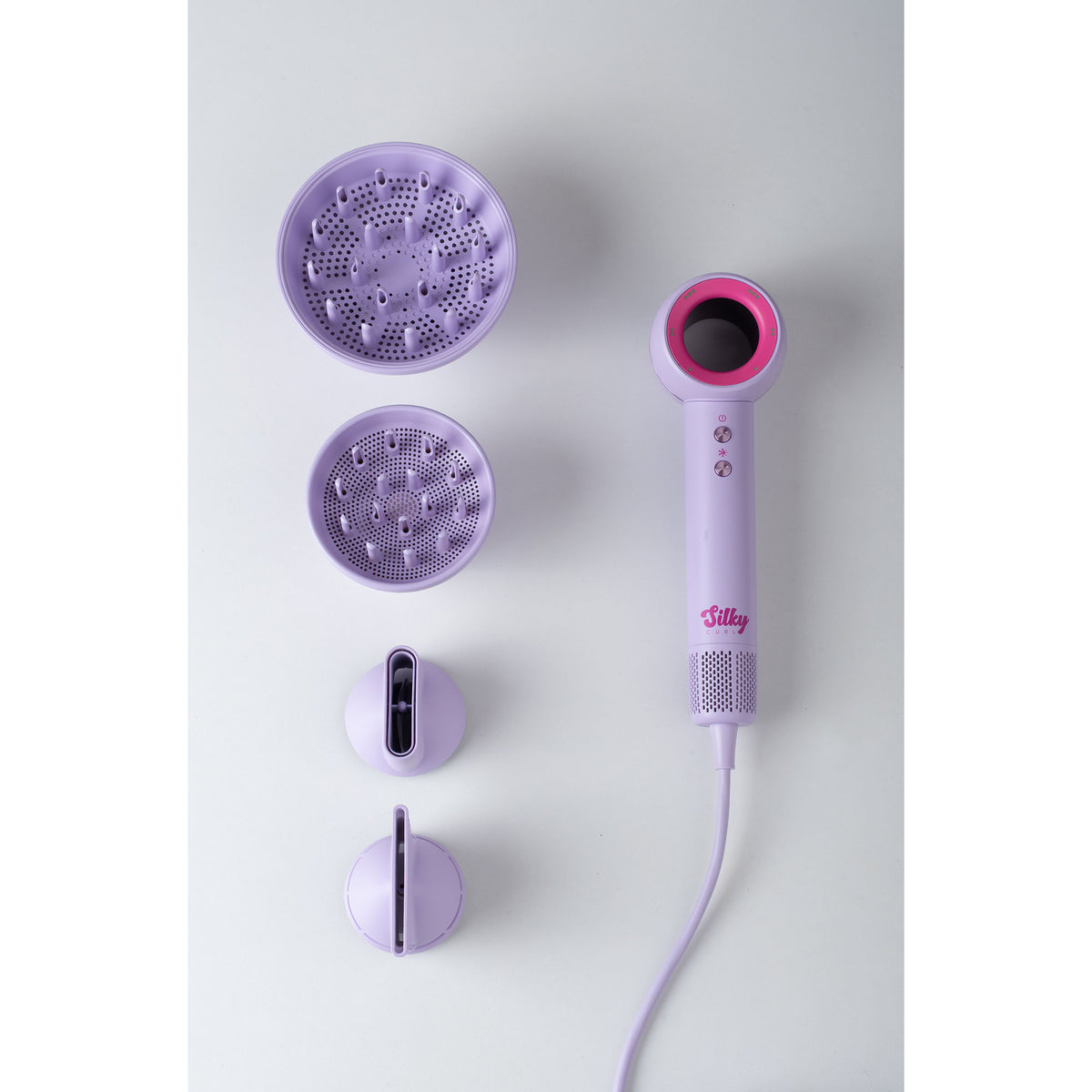 Labor Silky Curl con 2 diffusori e 2 beccucci magnetici inclusi