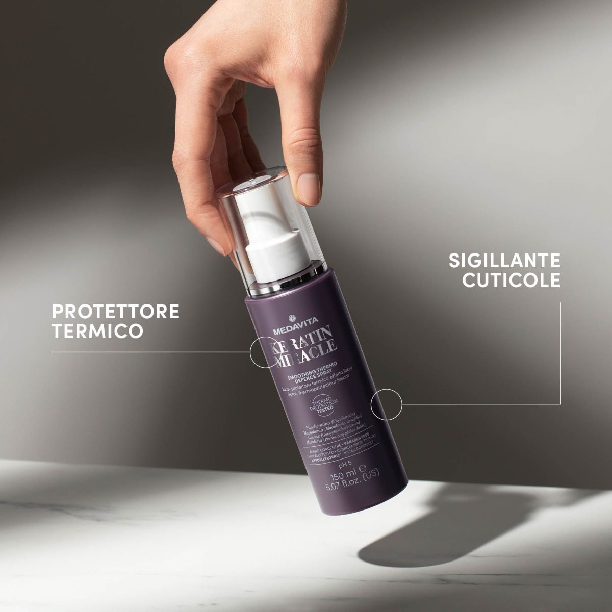 Medavita Keratin Miracle Smoothing Thermo Defence Spray 150ml