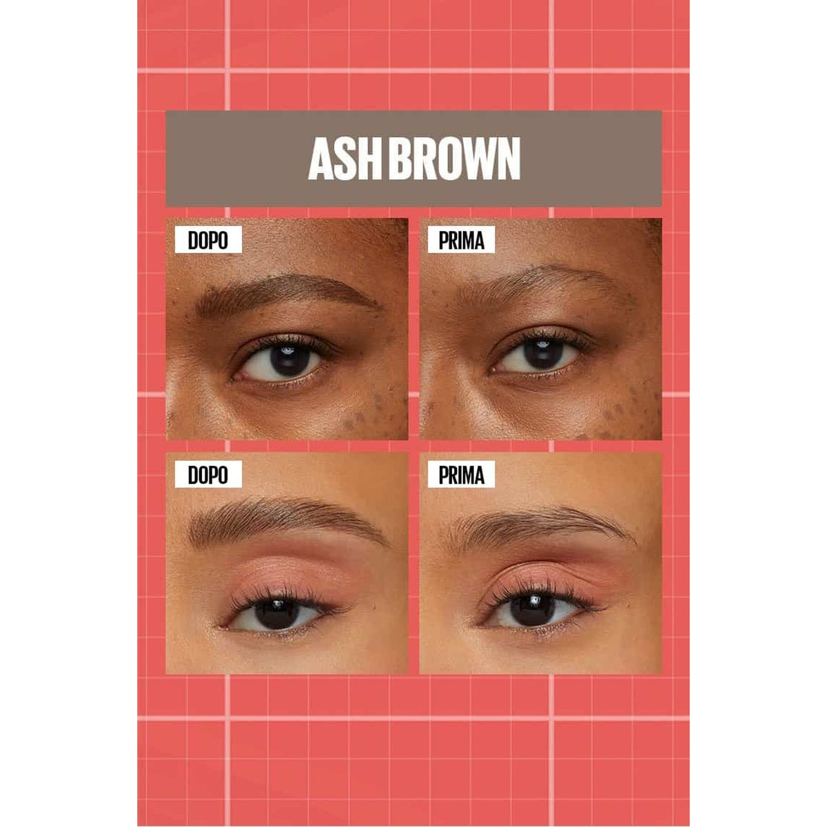 Maybelline Build-A-Brow 2 in 1 – Penna Sopracciglia Effetto Pelo a Pelo e Gel Fissante Trasparente