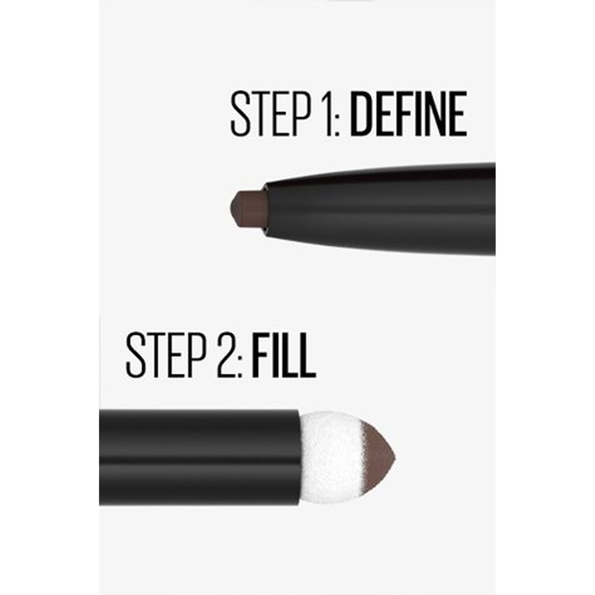 Maybelline Express Brow Duo 2 in 1 – Matita e Ombretto Sopracciglia con Punta di Precisione e Spugnetta