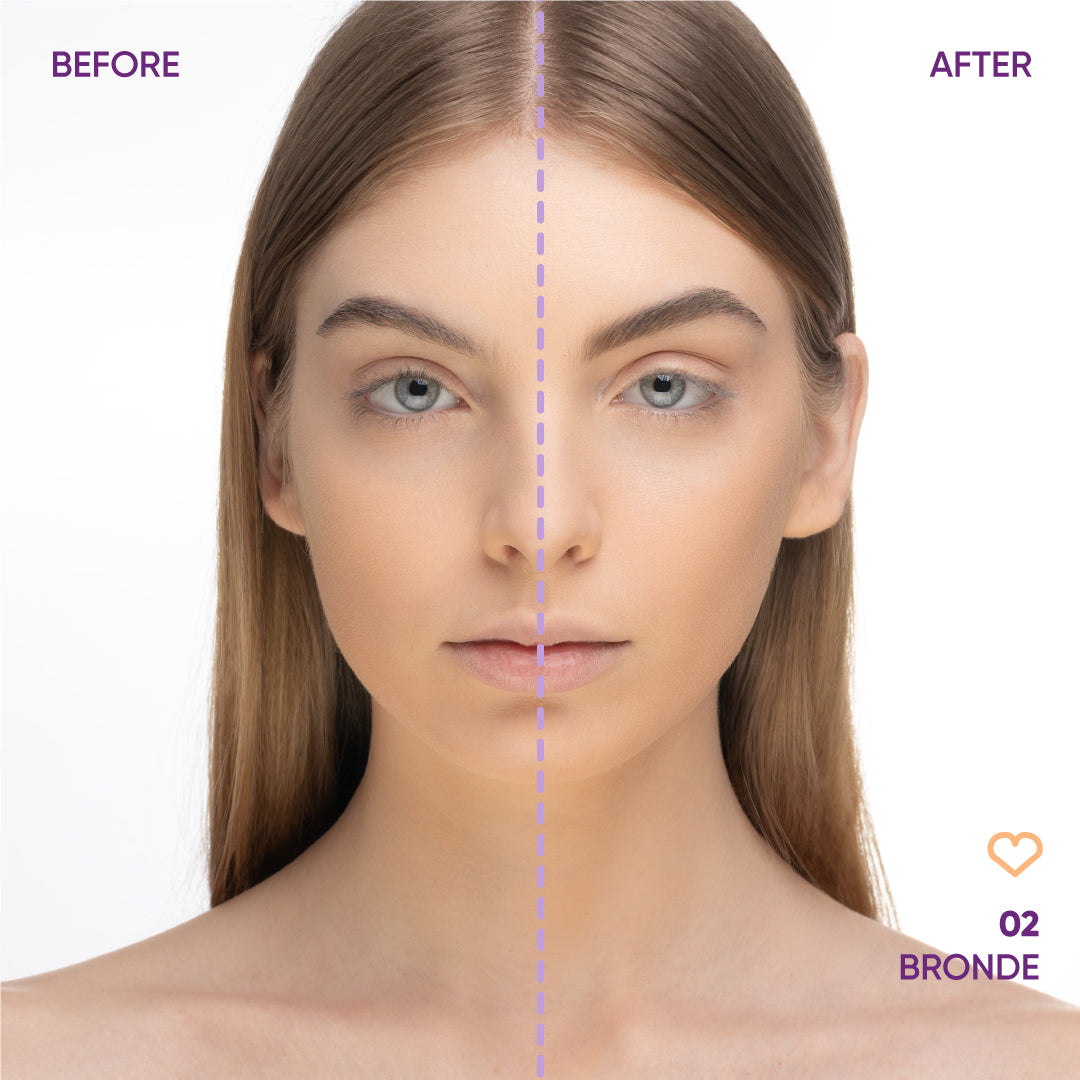 NEJHA Fatal Brow Pencil 02 Bronde, prima e dopo