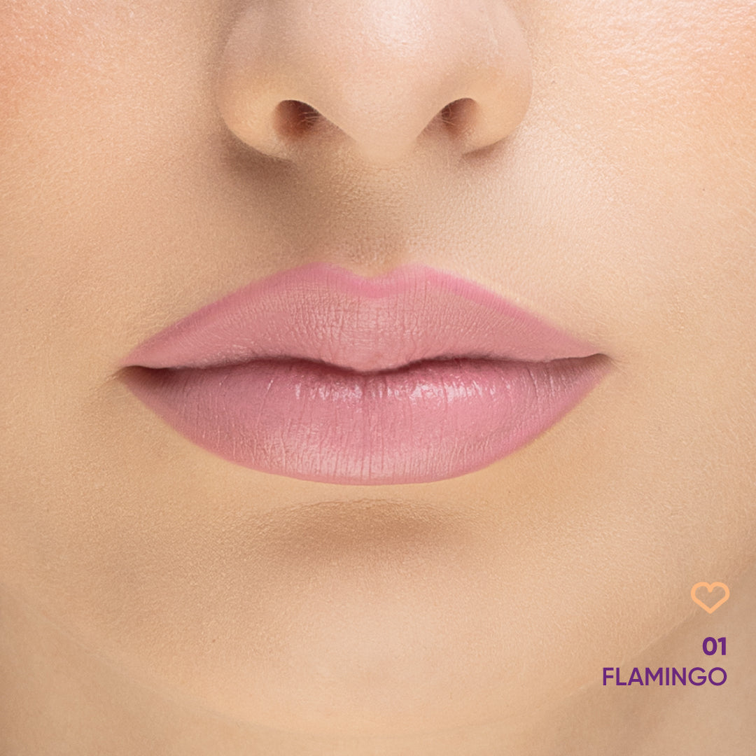 NEJHA Lip-Ossession rossetto cremoso 01 Flamingo foto ufficiale