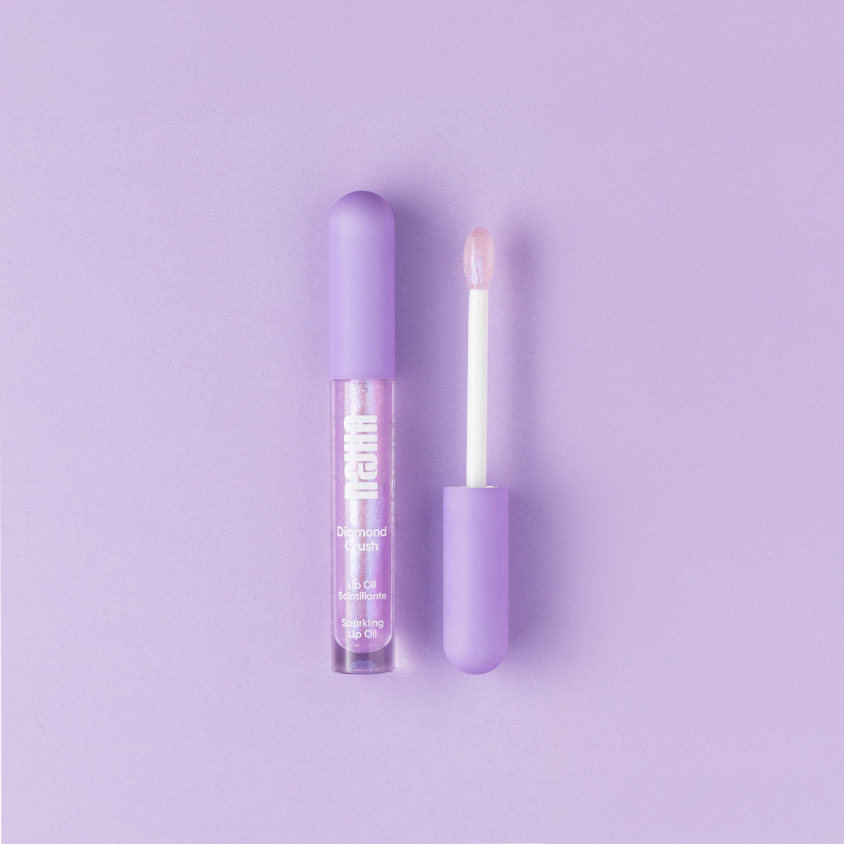 NEJHA Diamond Crush lip oil scintillante Cosmic Lilac – foto hero