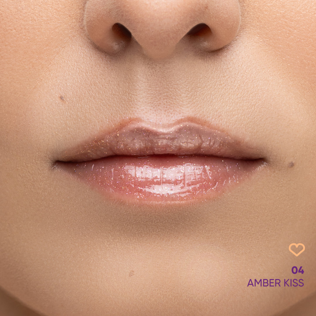 NEJHA Diamond Crush lip oil scintillante Amber Kiss – foto 2