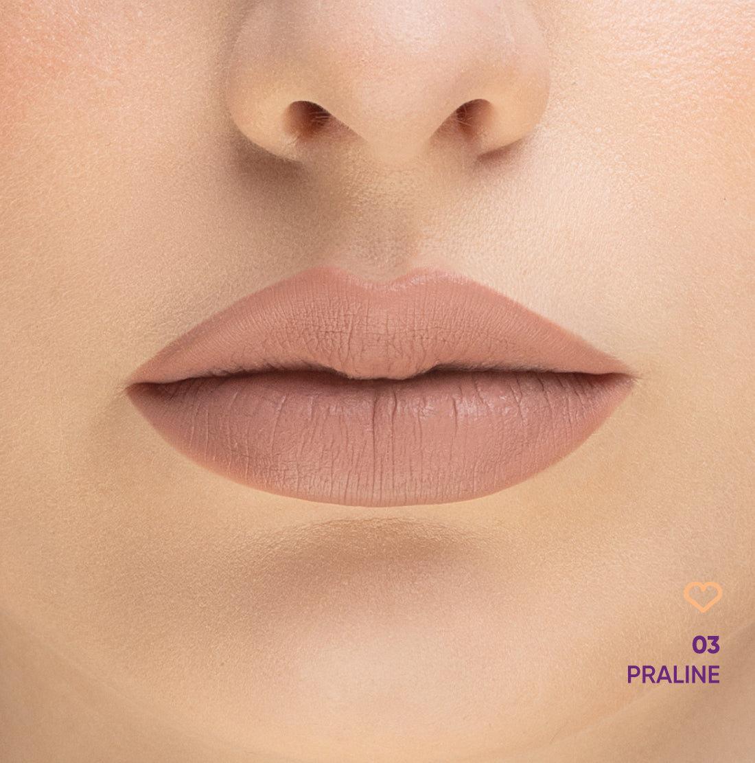 NEJHA Lip-phoria rossetto liquido matt 03 Praline foto ufficiale