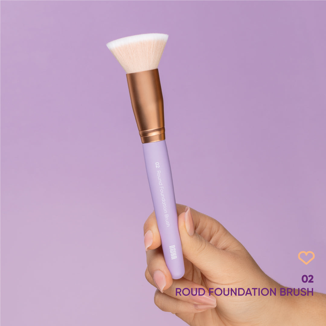 NEJHA Round Foundation Brush – Pennello Fondotinta Tondo – foto 1
