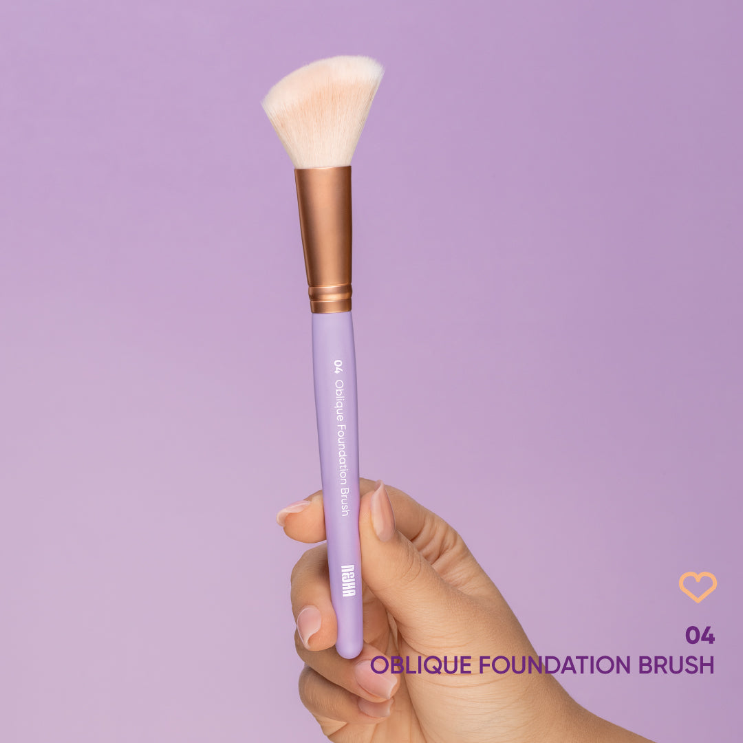 NEJHA Oblique Foundation Brush – Pennello Fondotinta Obliquo – foto 1