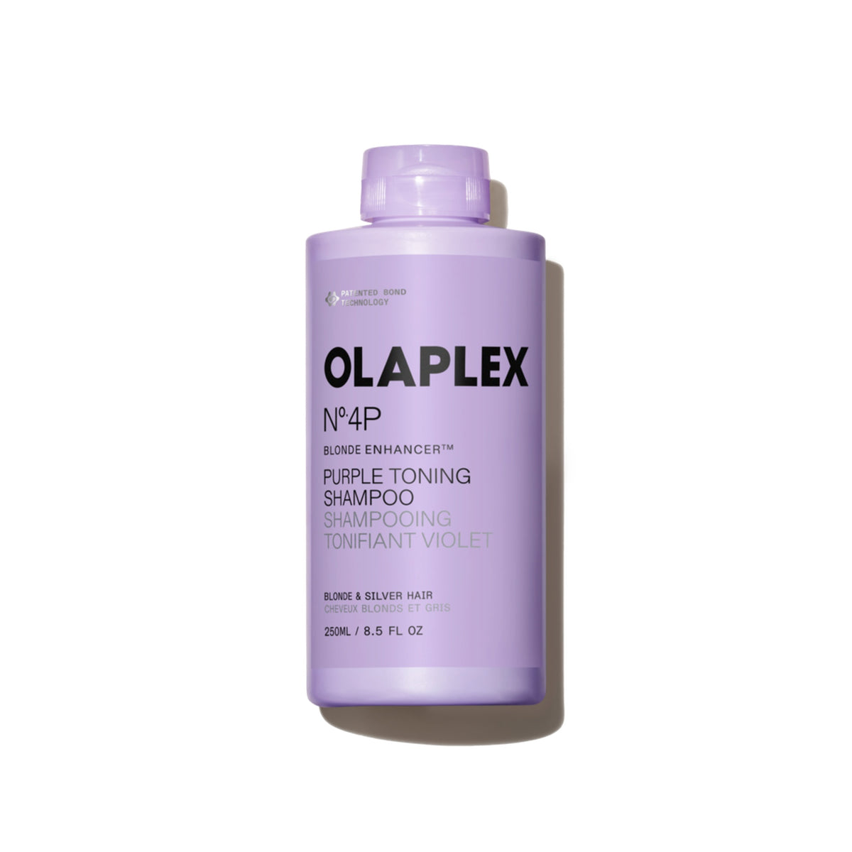 Olaplex No.4P Blonde Enhancer Toning Shampoo 250 ml, confezione frontale