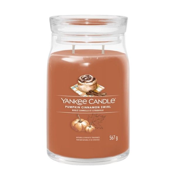 Yankee Candle Candela Grande Pumpkin Cinnamon 567 grammi