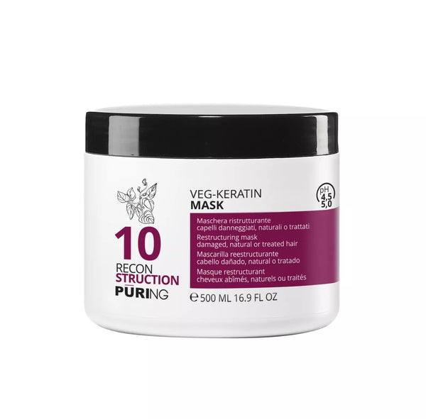 PURING 10 Maschera alla Cheratina Ristrutturante - 500 ml