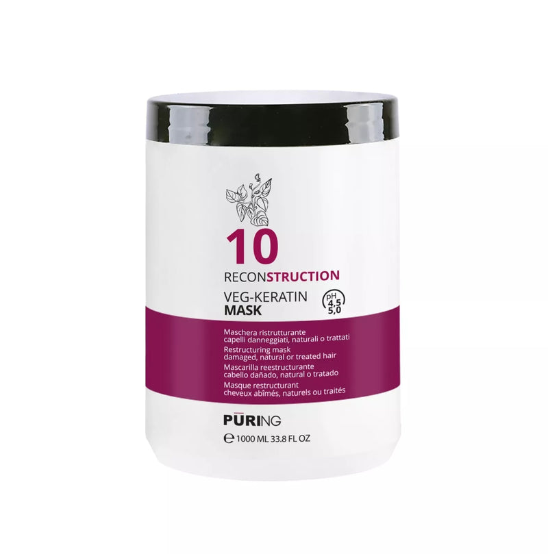 PURING 10 Maschera alla Cheratina Ristrutturante - 1000 ml