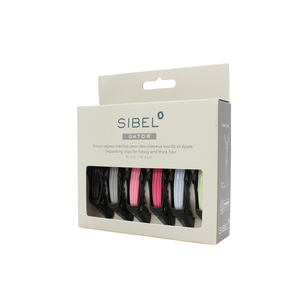 SIBEL Gator 6 Clips per Capelli 9cm