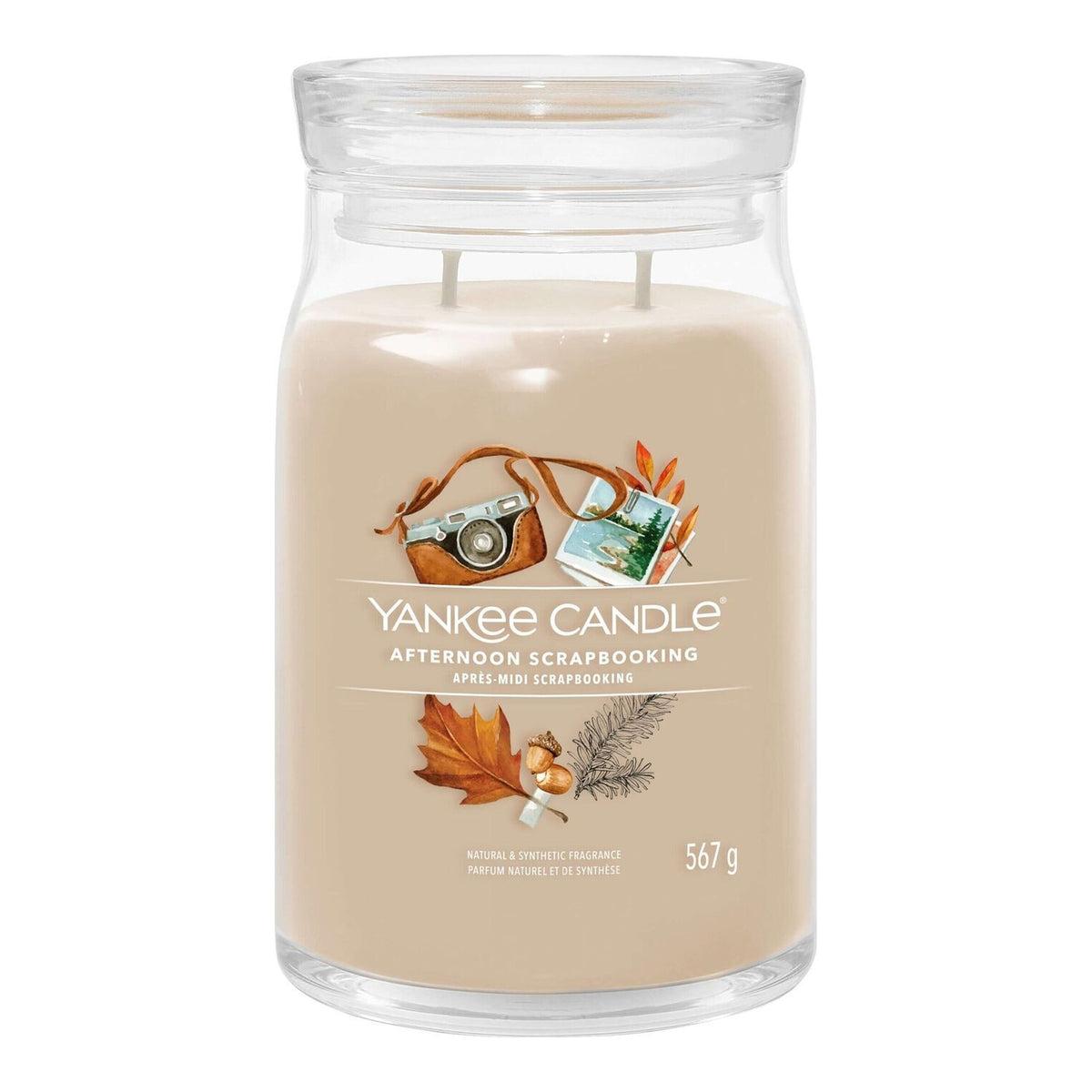 Yankee Candle Afternoon Scrapbooking – Candela Profumata Giara Grande Signature 567 g