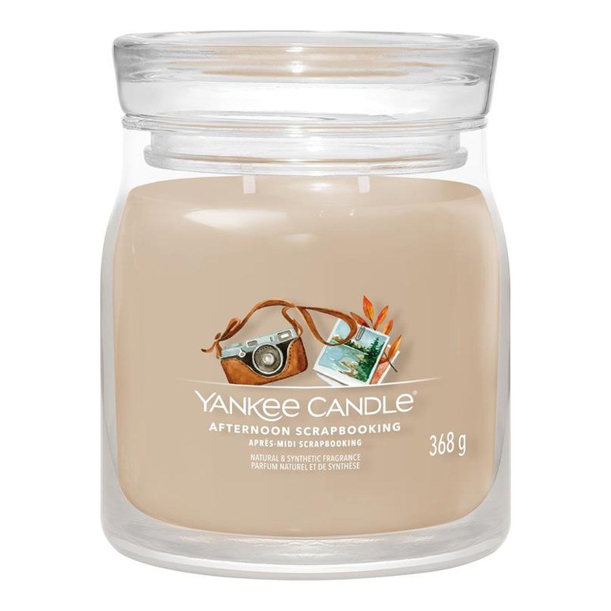 Yankee Candle Afternoon Scrapbooking – Candela Profumata Giara Media Signature 368 g