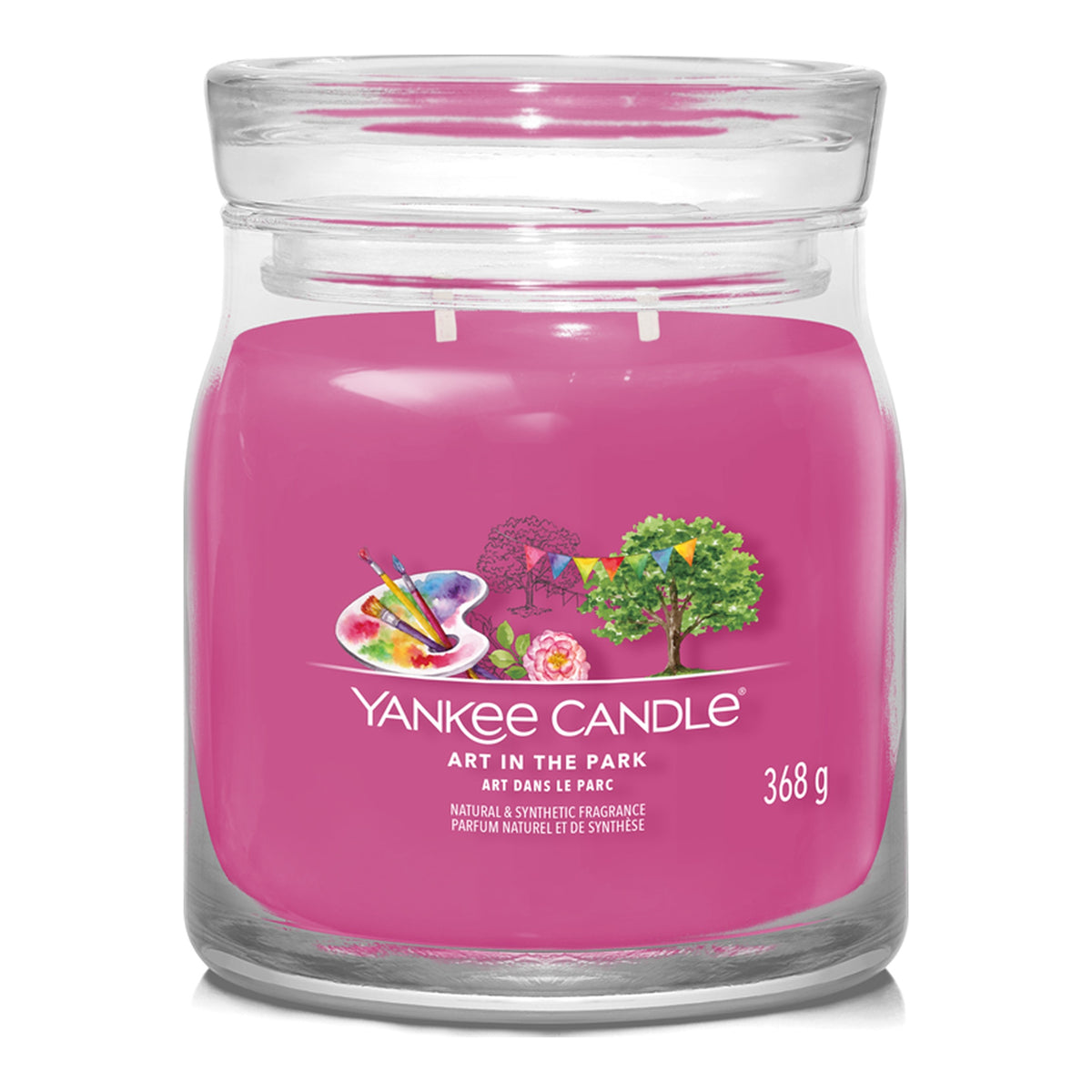 Yankee Candle Art in the Park – Candela Profumata Giara Media Signature 368 g