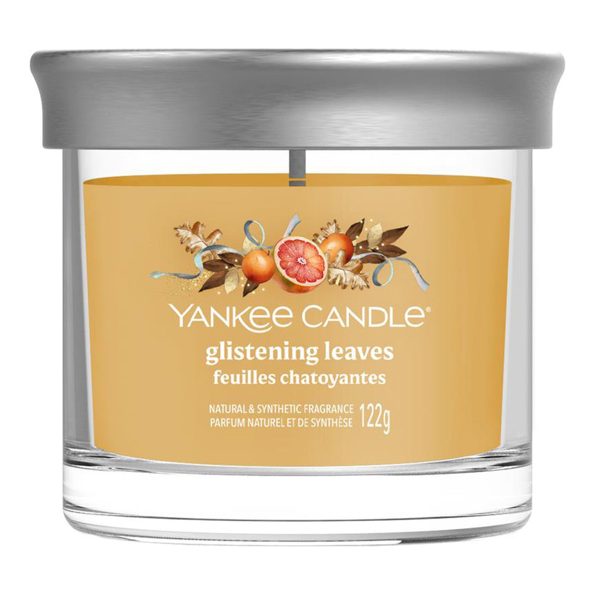 Yankee Candle Glistening Leaves – Candela Profumata Tumbler Piccolo Signature 122 g