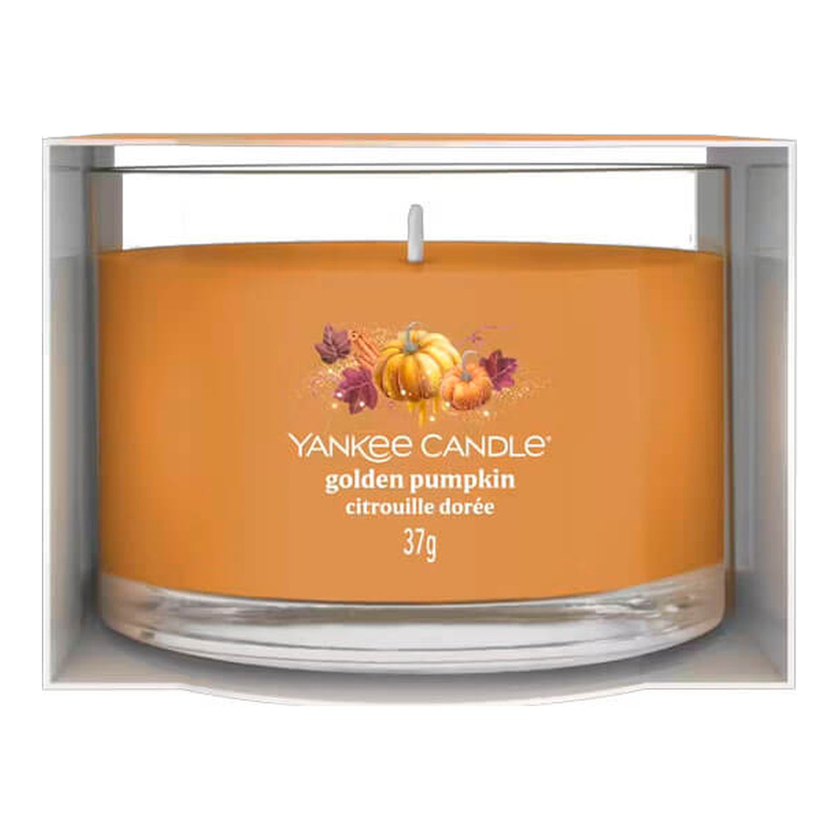 Yankee Candle Golden Pumpkin – Candela Profumata Mini Votiva in Vetro 37 g