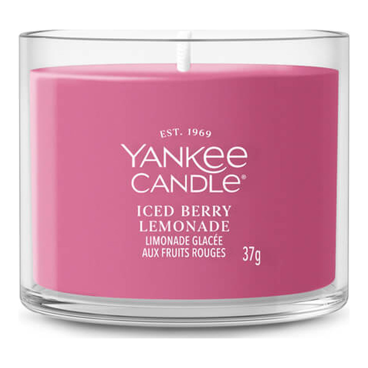 Yankee Candle Iced Berry Lemonade – Candela Profumata Mini Votiva in Vetro 37 g