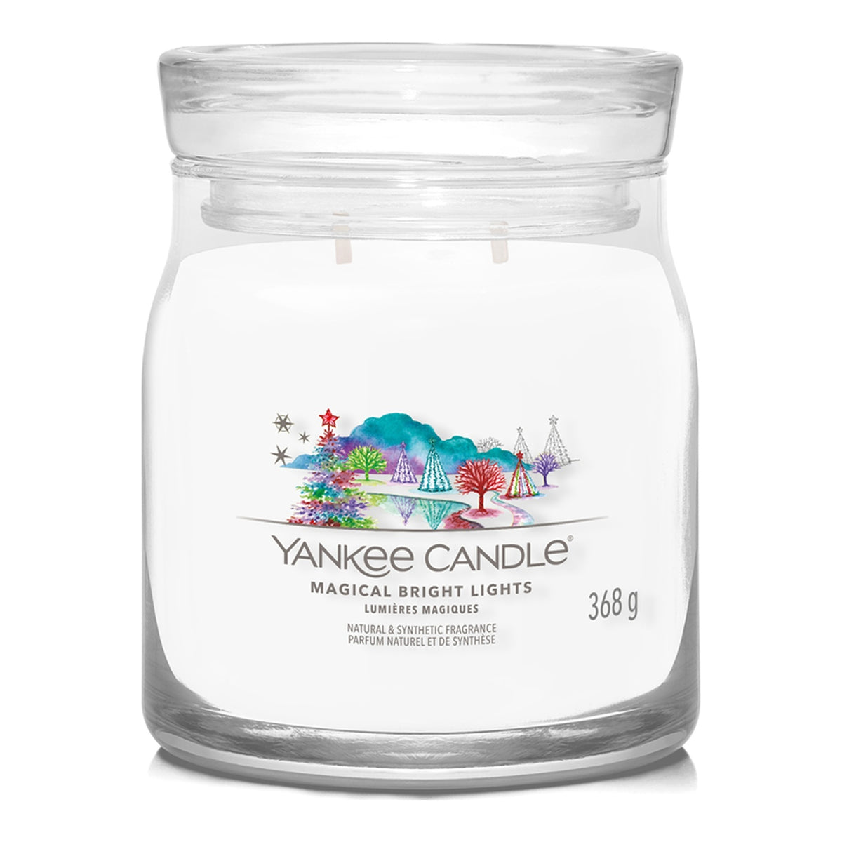Yankee Candle Magical Bright Lights – Candela Profumata Giara Media Signature 368 g