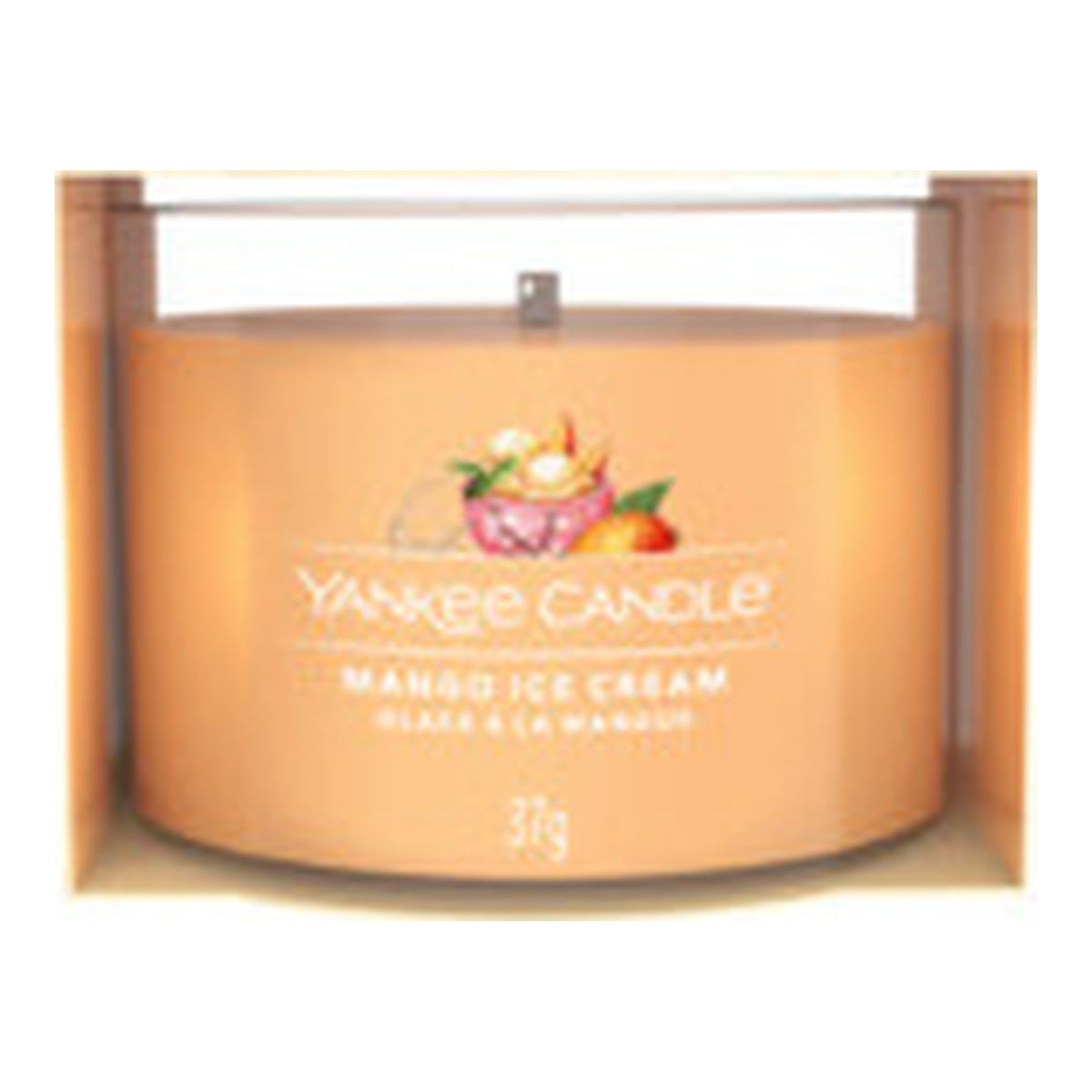 Yankee Candle Mango Ice Cream – Candela Profumata Mini Votiva in Vetro 37 g