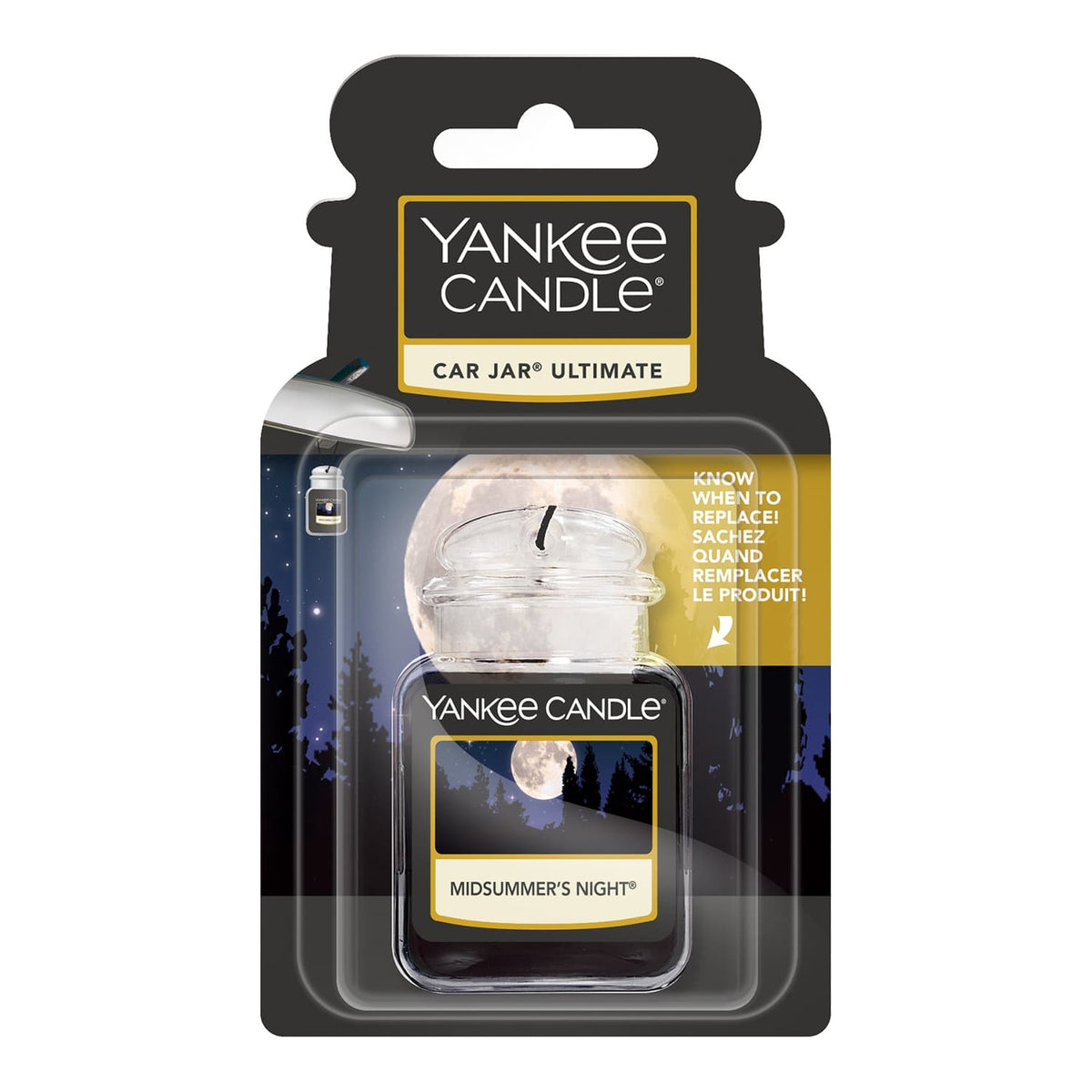 Yankee Candle Midsummer’s Night Car Jar Ultimate – Profumatore Auto in Gel