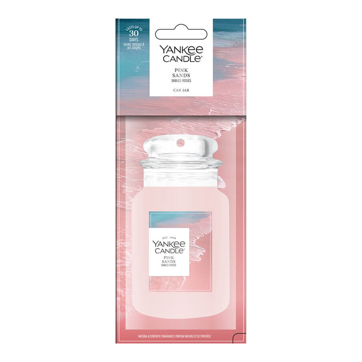 Yankee Candle Pink Sands Car Jar Paper – Profumatore Auto in Cartoncino