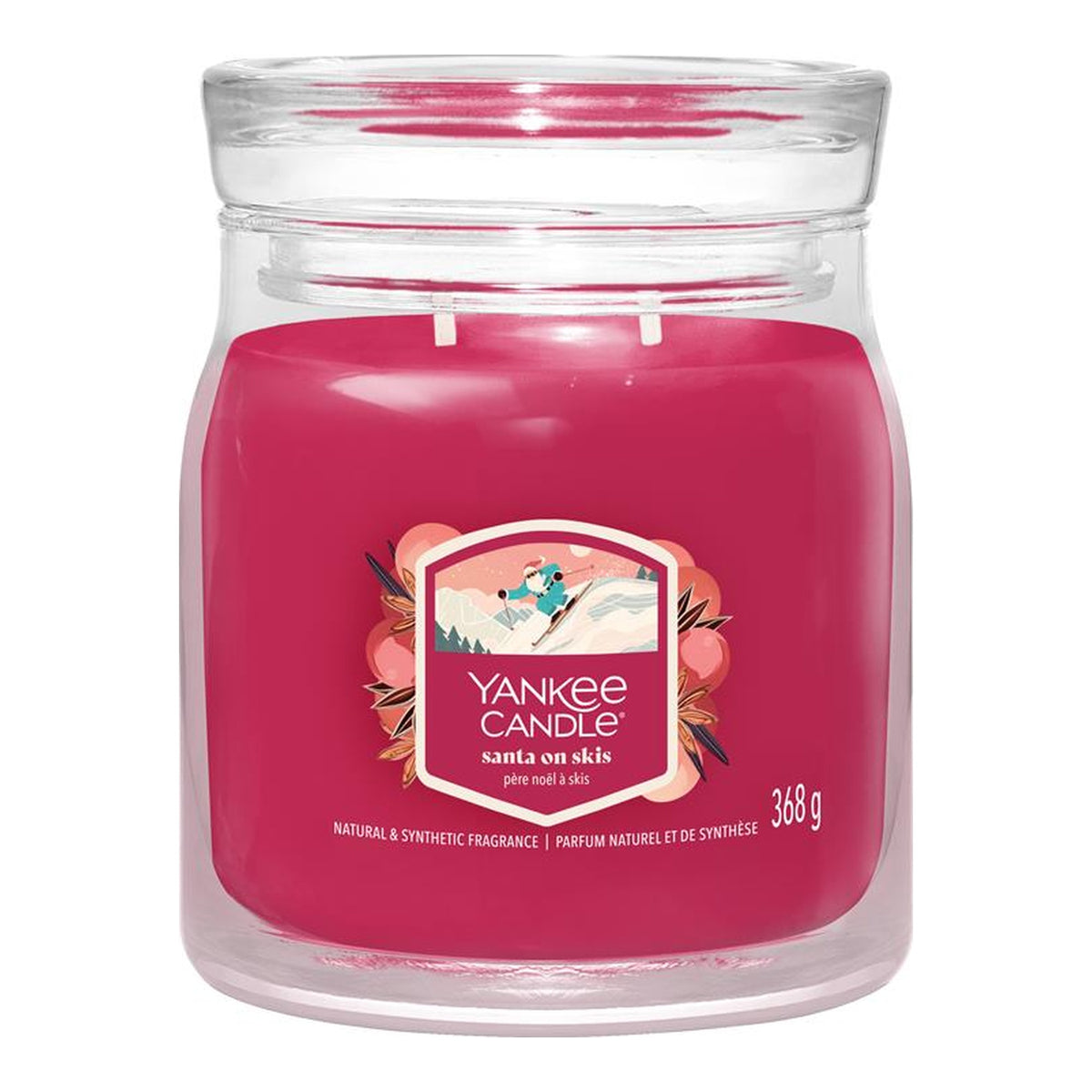Yankee Candle Santa on Skis – Candela Profumata Giara Media Signature 368 g
